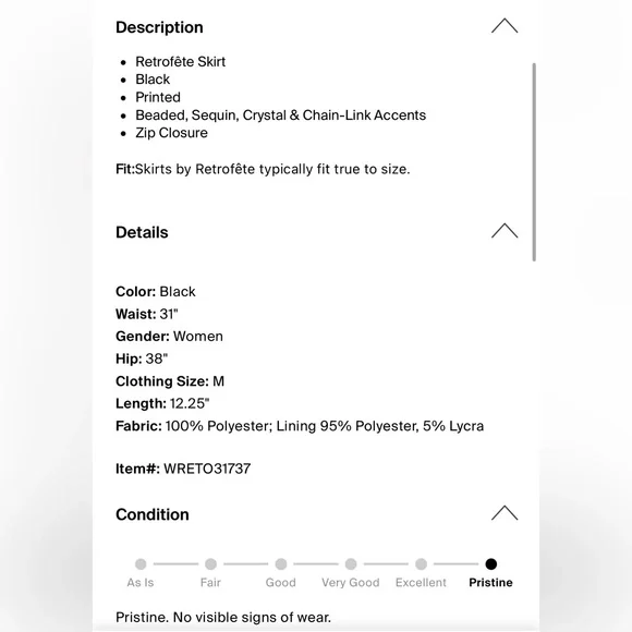 Retrofete Beatrix Fringe Embellished Silver Black Sequin Sparkly Mini Skirt - Picture 7 of 14